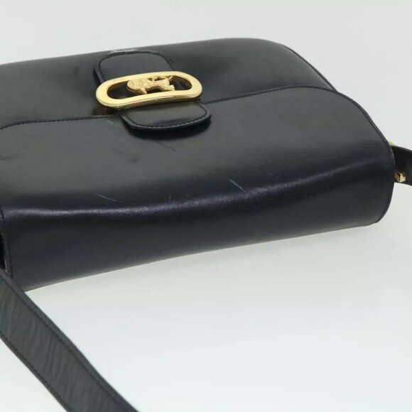 CELINE Shoulder Bag Leather Black - Picture 5 of 16
